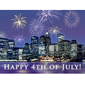 Jumbo Fourth of July Postcards (8-1/2" x 5-1/2")